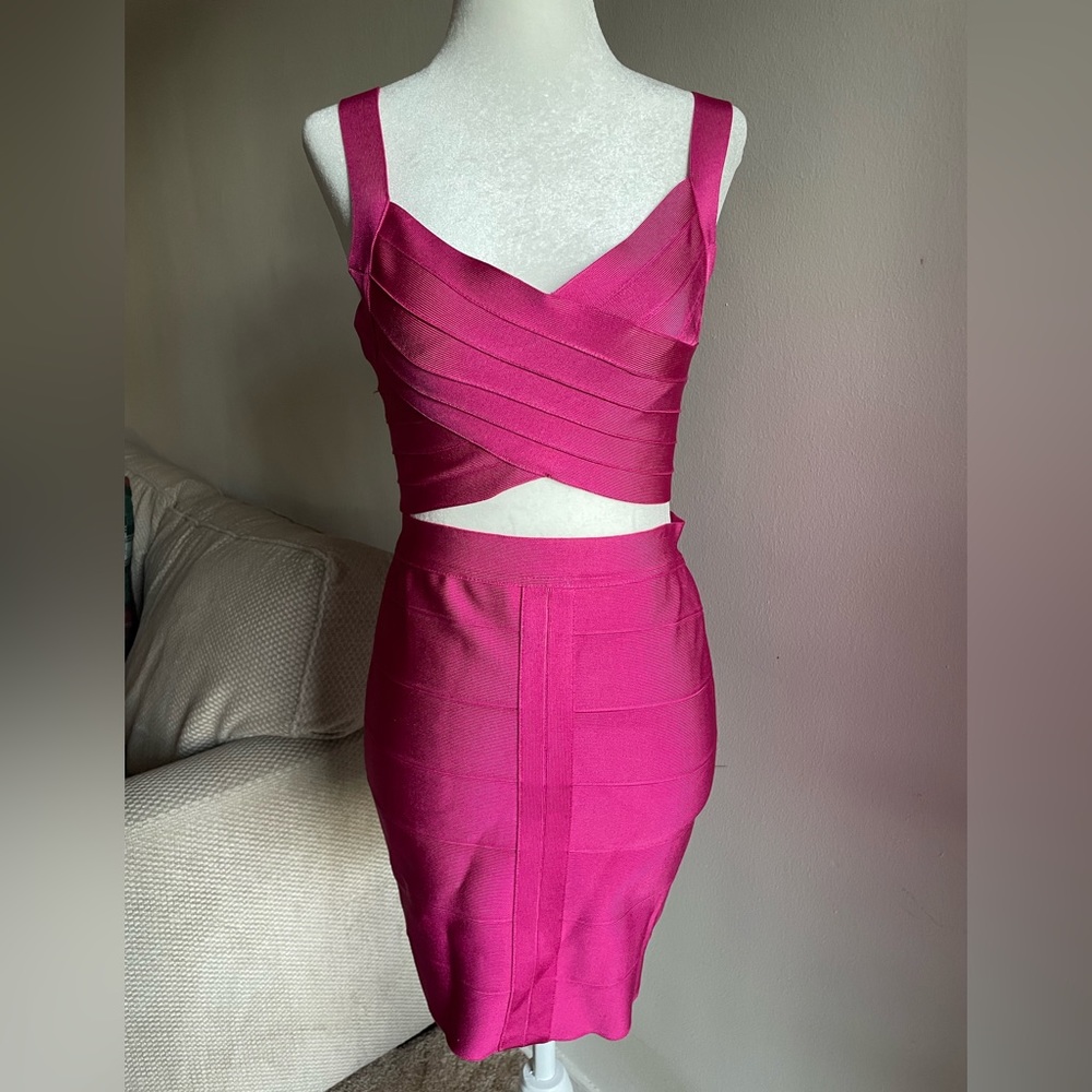 Herve Leger x F21 Pink Bandage Set 💕